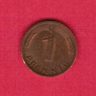 GERMANY  1 PFENNIG 1978 "F" (KM # 105) #5322 - 1 Pfennig