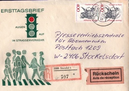 ! 2 Einschreiben 1993 Mit Alter Postleitzahl + DDR R-Zettel  Aus 3500 Stendal, Dauerserie Frauen - Covers & Documents