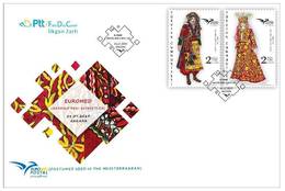 TURKEY/2019 - (FDC) EUROMED (MEDITERRANEAN COSTUMES), MNH - Covers & Documents