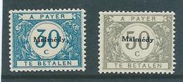 Belgische Bezetting Malmédy Nr 82 + 83 - OC55/105 Eupen & Malmédy
