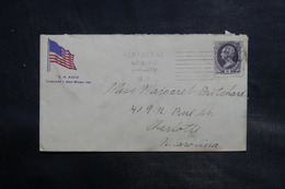 ETATS UNIS - Enveloppe De Long Island Pour Charlotte En 1917, Affranchissement Plaisant - L 36671 - Marcophilie