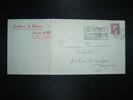 LETTRE TP M. DE DECARIS 0,25 OBL.MEC.23-4 1964 LA BAULE (44) Jardins Et Décors Claude WIART - Sonstige & Ohne Zuordnung