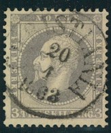 1857, 3 Skilling Oskar I, Central Circle CHRISTIANIA - Mi-Nr. 3 - Used Stamps