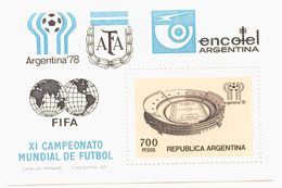 ARGENTINIEN 1978 Fußballweltmeisterschaft, Block 20, Einwandfrei Postfrisch - Nuovi