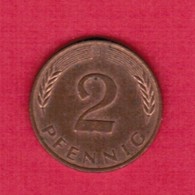 GERMANY  2 PFENNIG 1981 "J" (KM # 106a) #5324 - 2 Pfennig