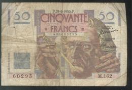 Billet 50 Francs France Le Verrier 24-8-1950 F - Etat Moyen - 50 F 1946-1951 ''Le Verrier''