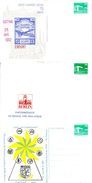 (L)DDR 3 Versch.Privatganzsachen PP018  "1980 Bauwerke-10Pf.grün-Palast Der Republik" B2/001a,C2/004a,D2/014,ungebraucht - Privé Postkaarten - Ongebruikt