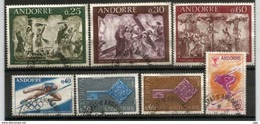 Année Complète 1968, 7 Timbres Oblitérés, Cachets Ronds, 1 ère Qualité - Full Years