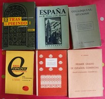 Lot De 6 Livres Scolaires Ou Autres En Espagnol. Espana. Espagne. Entre 1943 Et 1966 - Non Classés
