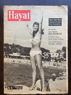 Myriam Bru Hayat Turkish Magazine 1957 June - Cinema - Revues & Journaux