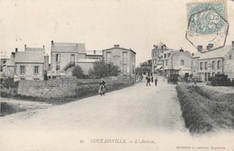 Rare Cpa Coutainville L'arrivée Animée - Octeville