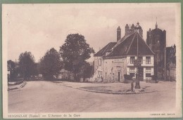 CPA Vue Peu Courante - YONNE - SEIGNELAY - AVENUE DE LA GARE - édition Combier - Seignelay