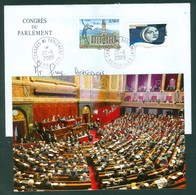 Congrès Du Parlement, Versailles. Carte Postale + Enveloppe Oblitérée Du Congrès; 22 Juin 2009 (6822) - Altri & Non Classificati