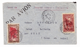 Lettre 1937 Tananarive Antananarivo Madagascar Frenaud Avocat Buxy Sâone Et Loire - Briefe U. Dokumente