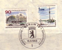 112g * BERLIN * SONDERSTEMPEL AUF 2 WERTE * GESTEMPELT ** !! - Franking Machines (EMA)