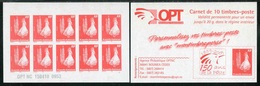 CARNET** De 2009 De 10 TIMBRES "Cagou Et Pins Colonnaires, Rouge Type Ramon"  Avec Date 150410  Et N° 0953 - Postzegelboekjes