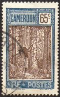 Cameroun Obl. N° 122 - Récolte Du Caoutchouc 65c Brun Et Bleu - Used Stamps