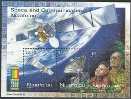 2000 Niuafo'ou WORLD STAMP EXPO: Space And Communications Minisheet (** / MNH / UMM) - Oceanía