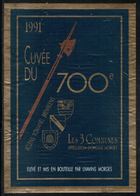 Etiquette De Vin // Morges, Vin Du 700ème 3 Communes:Aclens,Romanel,Bremblens - 700 Anni Della Confederazione Elvetica