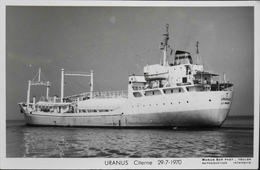 CPSM. - Carte-Photo > Bateaux > Pétroliers > URANUS Citerne - 29.7.1970 - TBE - Pétroliers