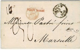 1856, Triest " über Italien Nach Marseille , A2133 - ...-1850 Prephilately