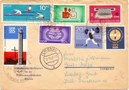 Omslag Enveloppe - DDR - Stempel Cachet Ilmenau 1966 - Briefomslagen - Gebruikt