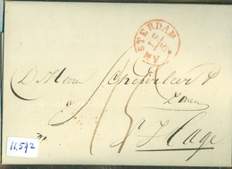 HANDGESCHREVEN BRIEF Uit 1841 Gelopen Van LEEMBRUGGEN AMSTERDAM Naar 's-GRAVENHAGE (11.572) - ...-1852 Préphilatélie