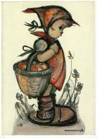 Illustrateur HUMMEL Fantaisie  Chaperon Rouge Panier De Pommes - Hummel