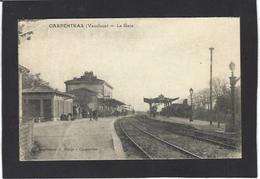 CPA Vaucluse 84 Carpentras Non Circulé Gare Station Chemin De Fer - Carpentras