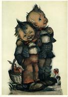 Illustrateur HUMMEL Fantaisie Enfant Panier  Couple De Copains - Hummel