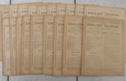 Lot De 18 Revues Pédagogiques The English Journal. N° 1 à 18. 1913-1914. Journal Anglais Pour Les Jeunes Français - Opvoedkunde