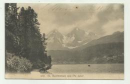 ST. MORITZERSEE UND PIZ JULIER - VIAGGIATA 1910 FP - Saint-Moritz