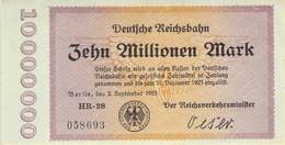 10 Mio Deutsche Reichsbahn UNC (I) - 10 Miljoen Mark