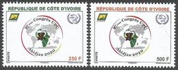 Cote D'Ivoire Ivory Coast 2018 UPU Congres Elephant Set Mint UMH - UPU (Wereldpostunie)