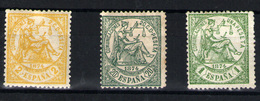 España Nº 143, 146, 150. Año Nº 1874 - Unused Stamps