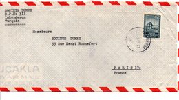 TURQUIE LETTRE A EN TETE POUR LA FRANCE 1955 - Cartas & Documentos