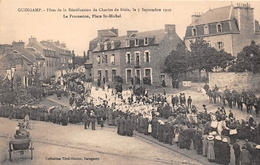 ¤¤   -  GUINGAMP   -   Fête De La Béatification De Charles De Blois En 1910 - La Procession, Place Saint-Michel   -   ¤¤ - Guingamp