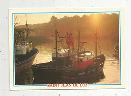 Cp, Bateaux De Pêche ,64,  SAINT JEAN DE LUZ ,le Port,  Voyagée - Fischerei