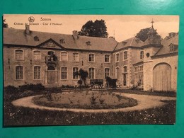 CPA, SOIRON, Château De Sclassin, Cour D'Honneur, Ditions Nels,non écrite, Animation Calèche, Charrette - Pepinster