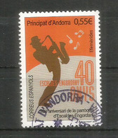 ANDORRA. Joueur De Saxophone 2018,  Un Timbre Oblitéré,1 ère Qualité - Used Stamps