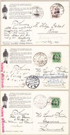 1926 Lars Asmundsen Polar Expedition, 5 Verschiedene Ansichtskarten, Teils Verschiedene Frankaturen - Lettres & Documents