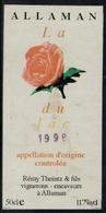 Etiquette De Vin // Allaman, La Rose Du Lac 1998 - Fiori