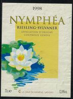 Etiquette De Vin // Riesling-Sylvaner Satigny, Nymphéa - Flowers