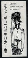 Etiquette De Vin // EIF-Architecture 93-94, Voyage De Fin D'étude à Londres - Arquitectura