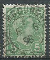 Timbre Luxembourg Y&T N°72 Obliteration Luxembourg - 1895 Adolphe Right-hand Side