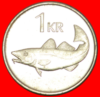 + GREAT BRITAIN FISH (1989-2011): ICELAND ★ 1 KRONE 2003 MINT LUSTER! LOW START ★ NO RESERVE! - Island