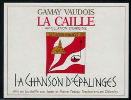 Etiquette De Vin // Gamay-Vaudois, La Chanson D'Epalinges - Musique