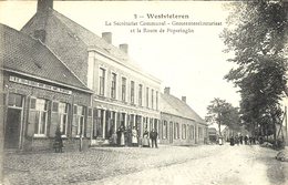 2- Westvleteren Le Secrétariat Communal Et La Route De Poperinghe - Ed. Catala - Vleteren