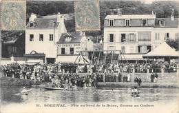 78-BOUGIVAL- FÊTE AU BORD DE LA SEINE, COURSE AU COCHON - Bougival