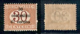 Occupazioni I Guerra Mondiale - Trento E Trieste - 1919 - 30 Cent Su 30 (4) - Gomma Integra (55) - Autres & Non Classés